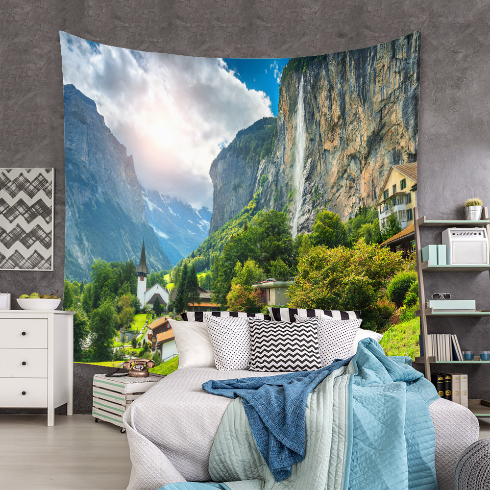 Fashion Landscape Wall Decoration Cloth Tapestry Wholesale Nihaojewelry display picture 69