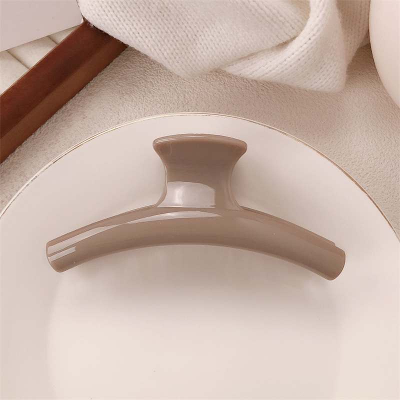 Clip de agarre de la parte posterior de la cabeza retro francesa, pereza, todo fósforo, clip de pelo de tiburón de cola de caballo, horquilla grande, accesorios para el cabello femenino