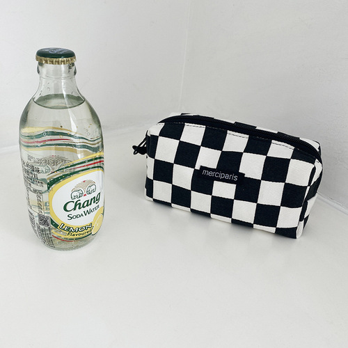 11021ins style literary pen bag Japanese and Korean large capacity girls student stationery pencil case storage cosmetic bag