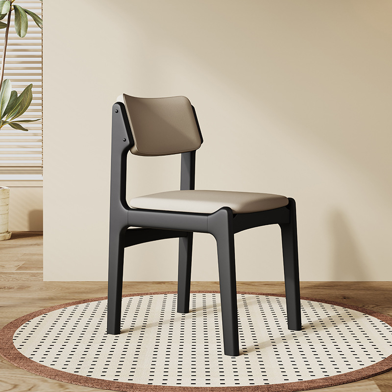 Silla de comedor de madera sólida retro silla de respaldo de bolsillo silla de escritorio silla de oficina silla de escritorio