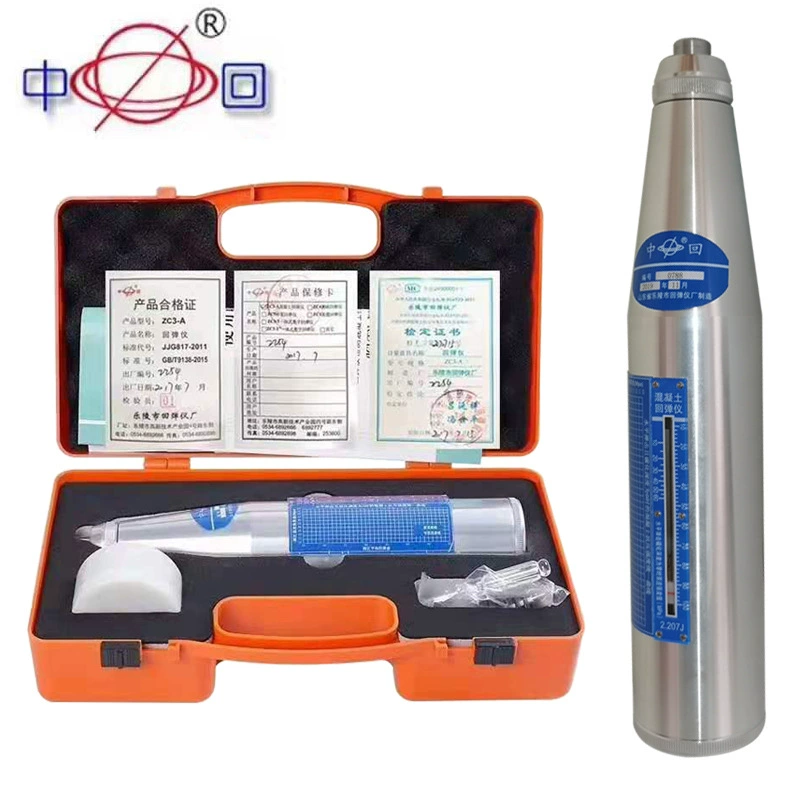 Лелинг средний задний прибор для отскока бетона детектор прочности на сжатие механический прибор для отскока ZC3-A