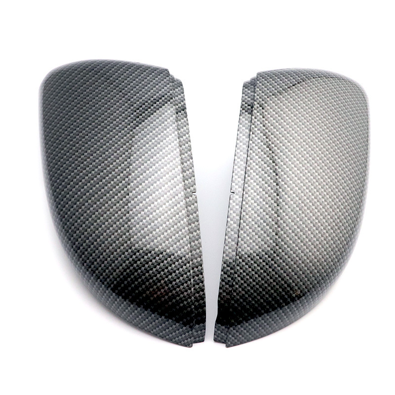 Suitable for Volkswagen Golf 6 6R GTI MK6 mirror shell carbon fiber pattern rearview mirror cover bright black modification