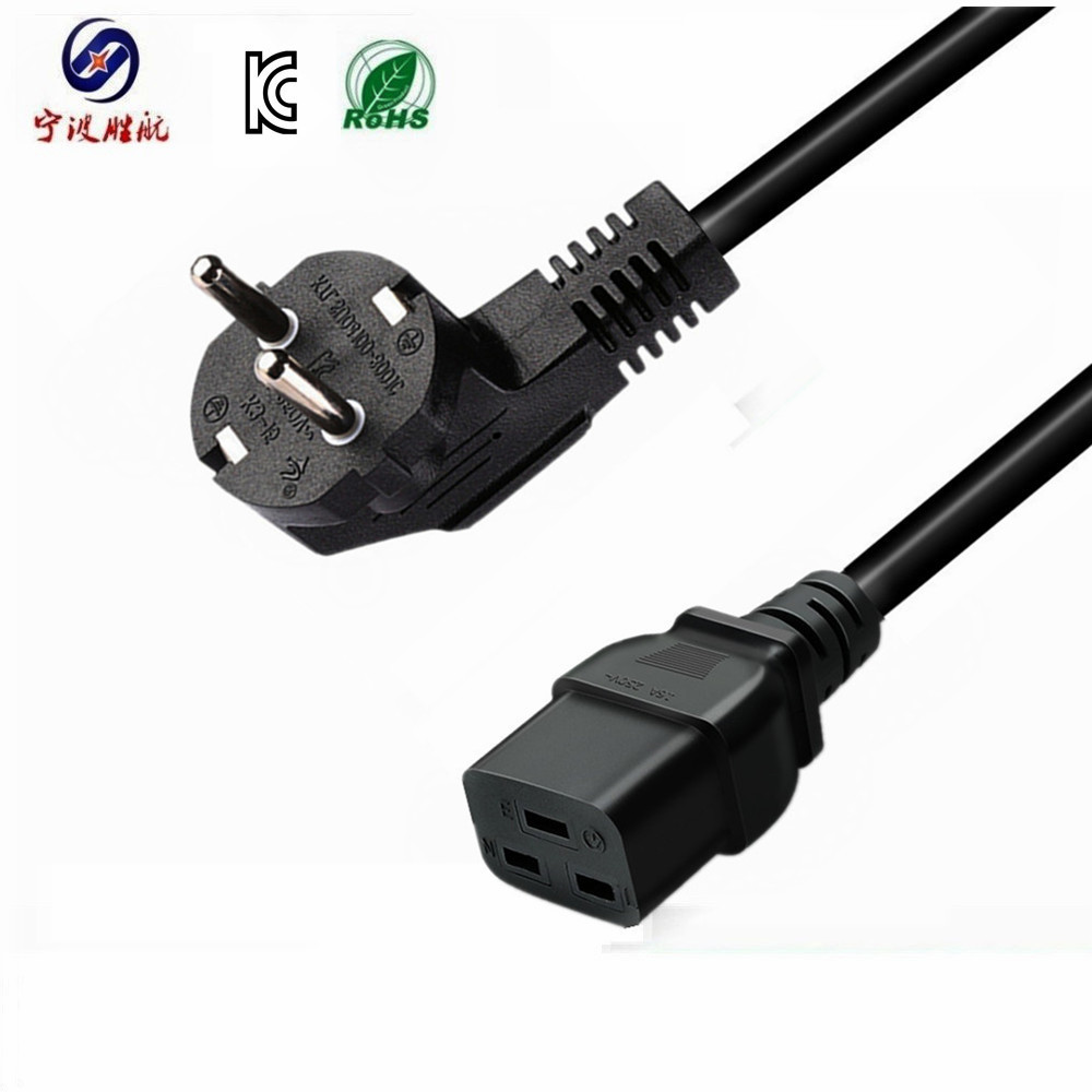 韩国三插转C19三孔PDU机房服务器机箱UPS电源线带插头电源线