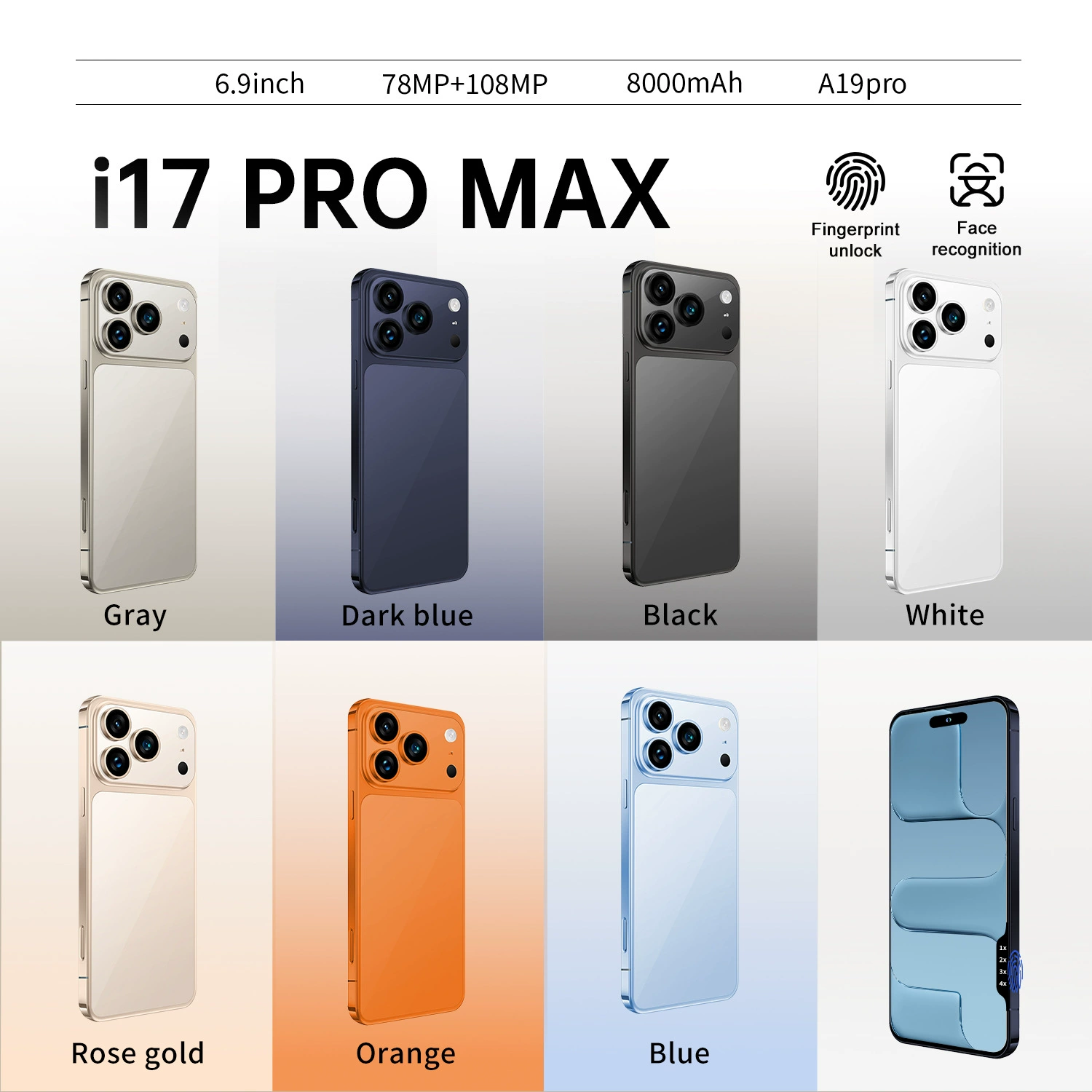 (Кросс-бордерная торговля), смартфон Dynamic Island, intel core i17, 17promax, Android 4, 64Г, 4G