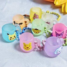 卡通仿真夜光杯子创意玩具diy创意挂件带珠链