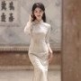 印花少女年轻款绝美旗袍裙