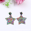 Fashionable earrings, acrylic triangle, simple and elegant design