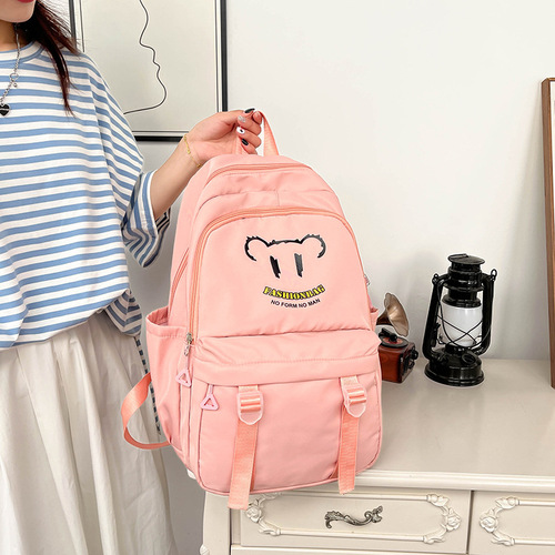 Backpack Wholesale New Harajuku Campus Ladies Korean Version Large Capacity Versatile Student School Bag Casual Travel Backpack