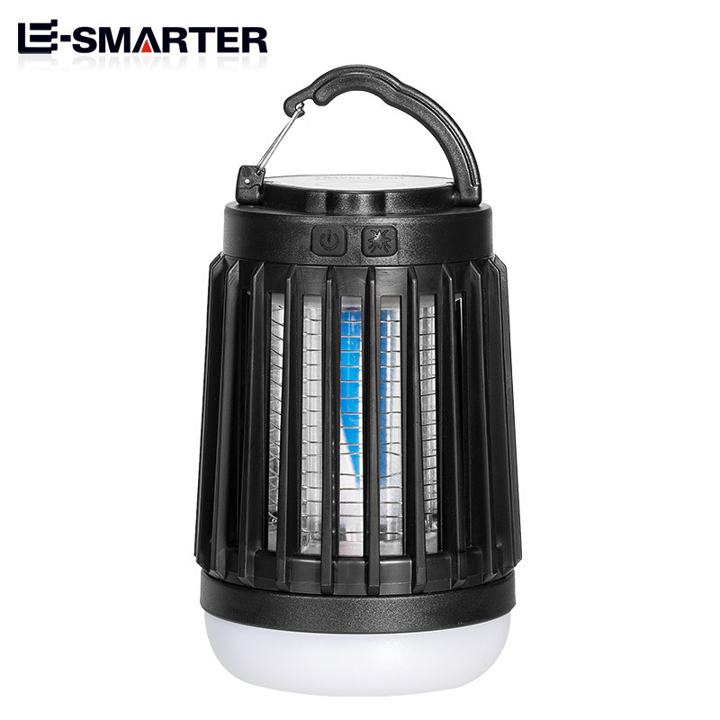 Transfronterizo nuevo LED de descarga eléctrica mosquito asesino al aire libre USB recargable iluminación mosquito trampa hogar mudo repelente de mosquitos
