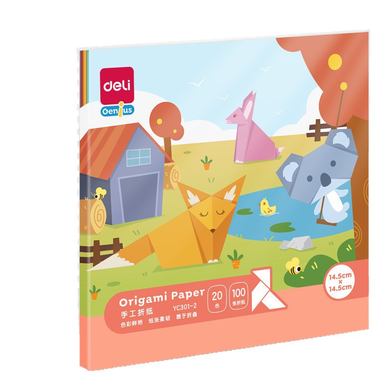 Deli Yc -200.999999999% off Paper Wholesale Kidsren Primary School Students Art Handmade Colorful Handmade Paper Kindergarten Origami Paper Cutting