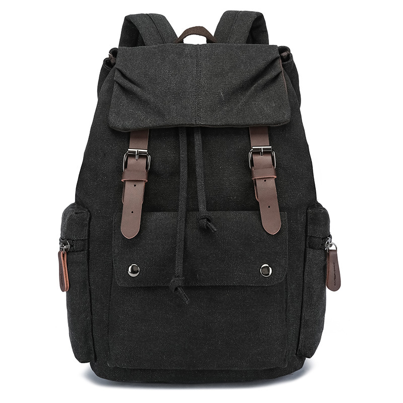 Transfronterizo estilo coreano simple casual bolso de la computadora del estudiante de los hombres mochila portátil de moda fresca mochila de viaje mochila de lona