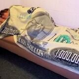 Миллионы долларов Новые одеяла миллионы долларов шерстяные одеяла Frankluds смешные банкноты Us доллар плюшевой ковер