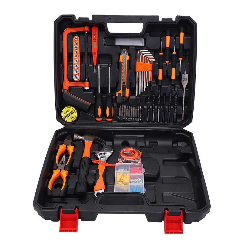 Conjunto de taladro eléctrico de litio Caja de Herramientas destornillador eléctrico doméstico combinación traje de herramienta de taladro eléctrico de mano al por mayor