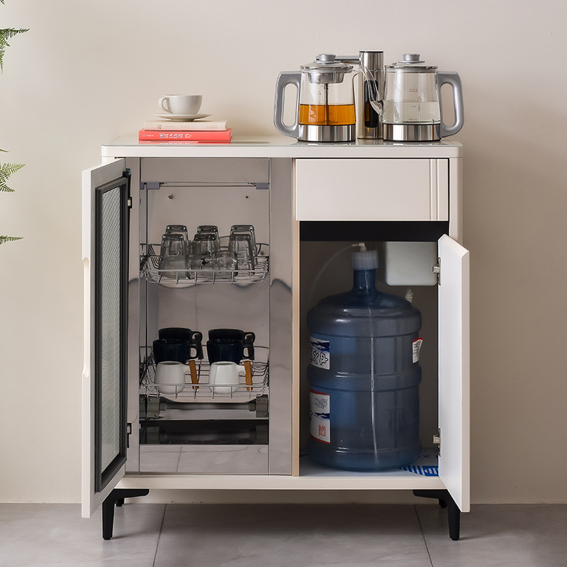 Máquina de té de voz inteligente de alta calidad doméstica totalmente automática con desinfección y secado anti-derrame de agua de lujo ligero gabinete de agua potable