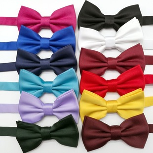 Solid Color Bow Tie Men's Business Bow Tie Clothing Accessories Bow Tie Candy Bow Tie Bow Tie Manufacturer Spot Wholesale