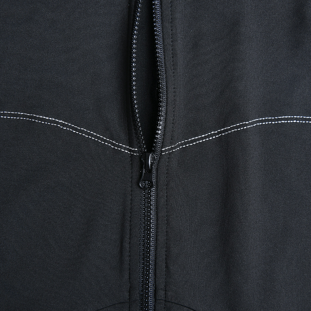 Sexy Tight Jumpsuit Autumn Winter Short Sleeve Zipper Striped Bottoming Shirt for Women