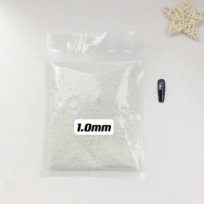 gold silver metal small jewelry, Dırnaq bəzəkləri - 1mm-silver-1-jin-pack