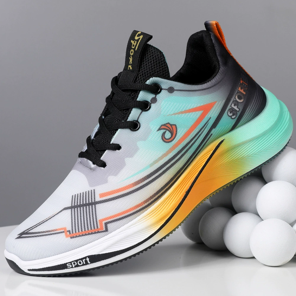 Новая мужская обувь сетка дышащая мужская повседневная спортивная обувь цветная студенческая кроссовка