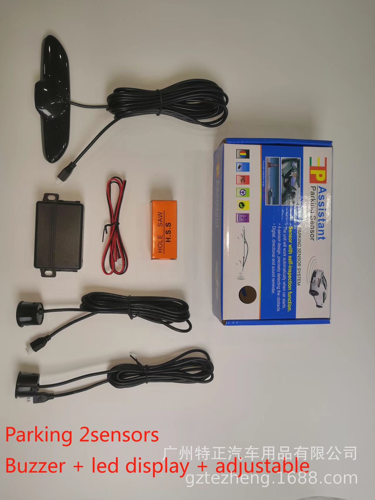 Factory Direct Sales Spot Led Display 2/4/6 Probe Crescent Beep Reversing Radar Car Detector