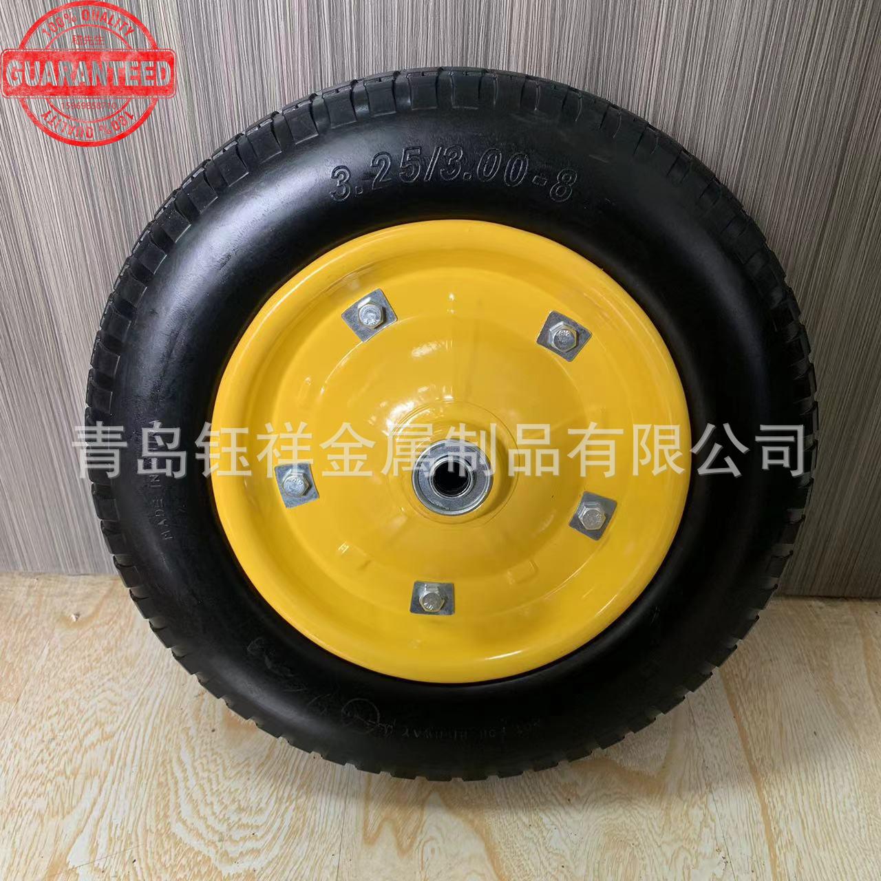 3.25-813寸PU聚氨酯发泡实心车轮载重60公斤适用各种推车 LEO