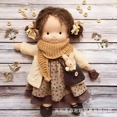 跨境Waldorfdoll华德福搪胶娃娃可爱迷你手工制作DIY公仔成品礼盒
