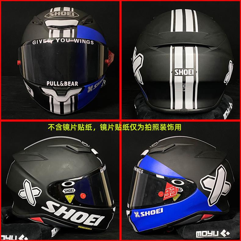 Motorcycle Helmet Sticker X Symbol shoei x14 x15 z7 z8 AGV AVA