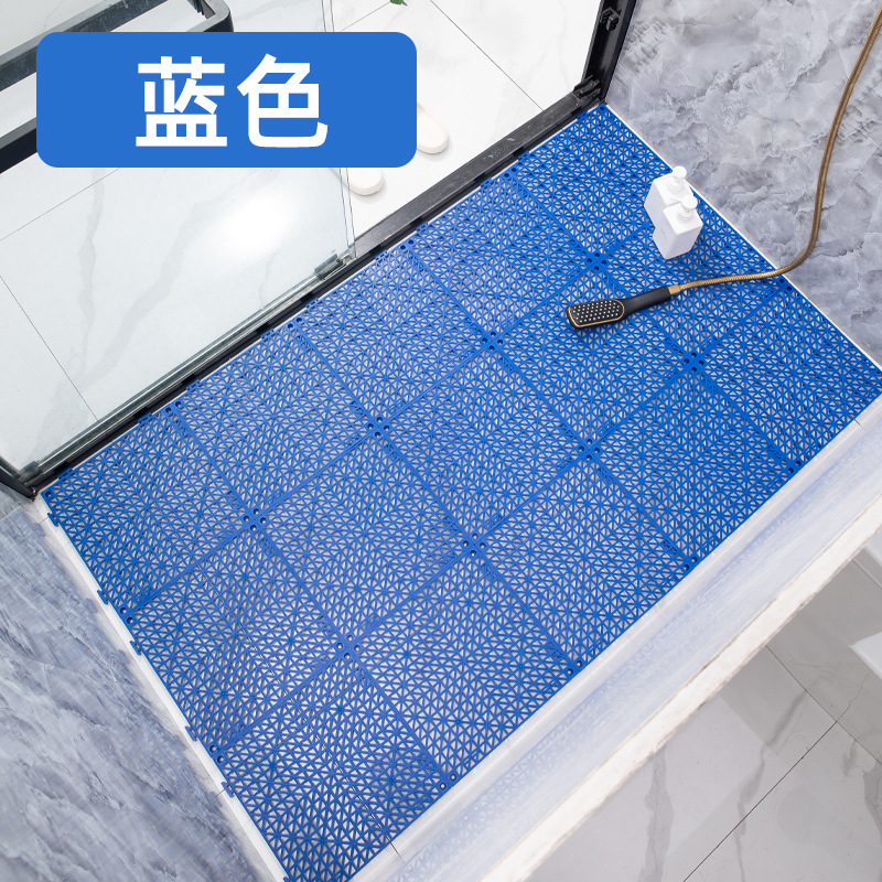 キッチントイレの浴室pvc防水滑り止めマットを厚くすると、透かし彫りの床マットをつなぎ合わせることができる|undefined
