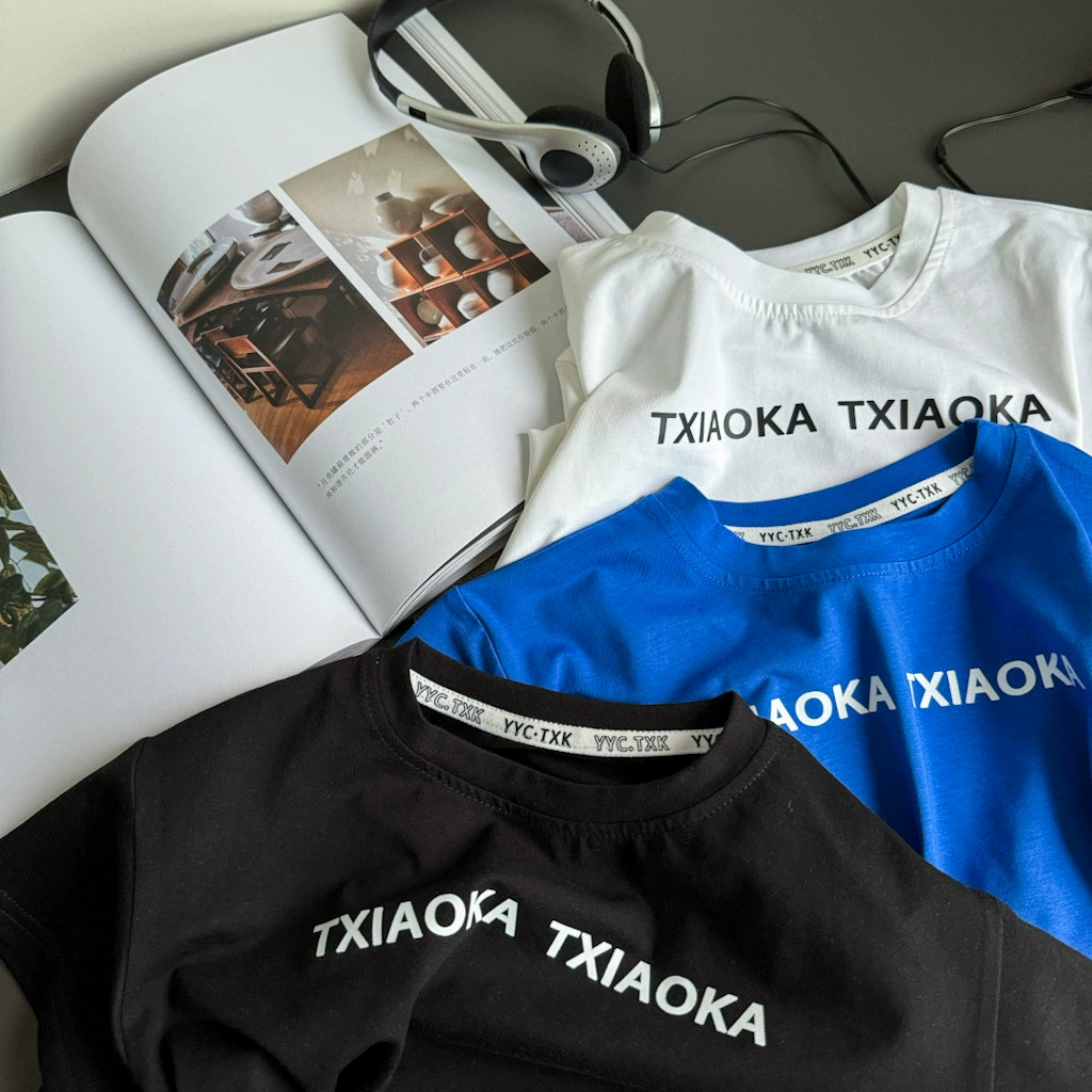 Детская хлопковая футболка для мужчин и женщин, градиент, с коротким рукавом