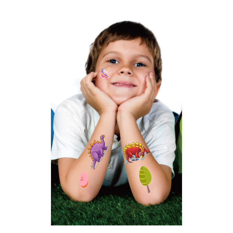 children Tattoo Sticker Cross border Source of goods Manufactor Direct selling waterproof Non-toxic Cartoon Water transfer Tattoo sticker customized pattern
