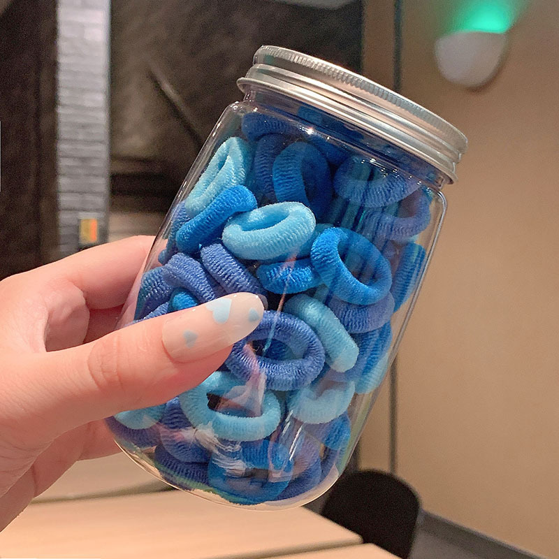 Los niños no hacen daño cuerda de pelo anillo de pelo pequeño pulgar hembra color caramelo cabeza cuerda sin costuras alta banda elástica femenina corbata cabeza