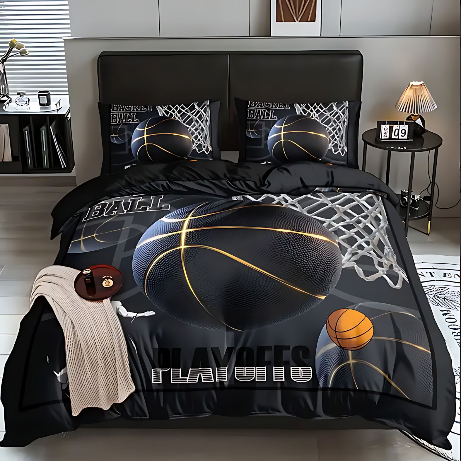 Amazon TEMU / JIT Transfrontier Fashion Sports Football 3D Digital Printed Edredon Kit para hacer