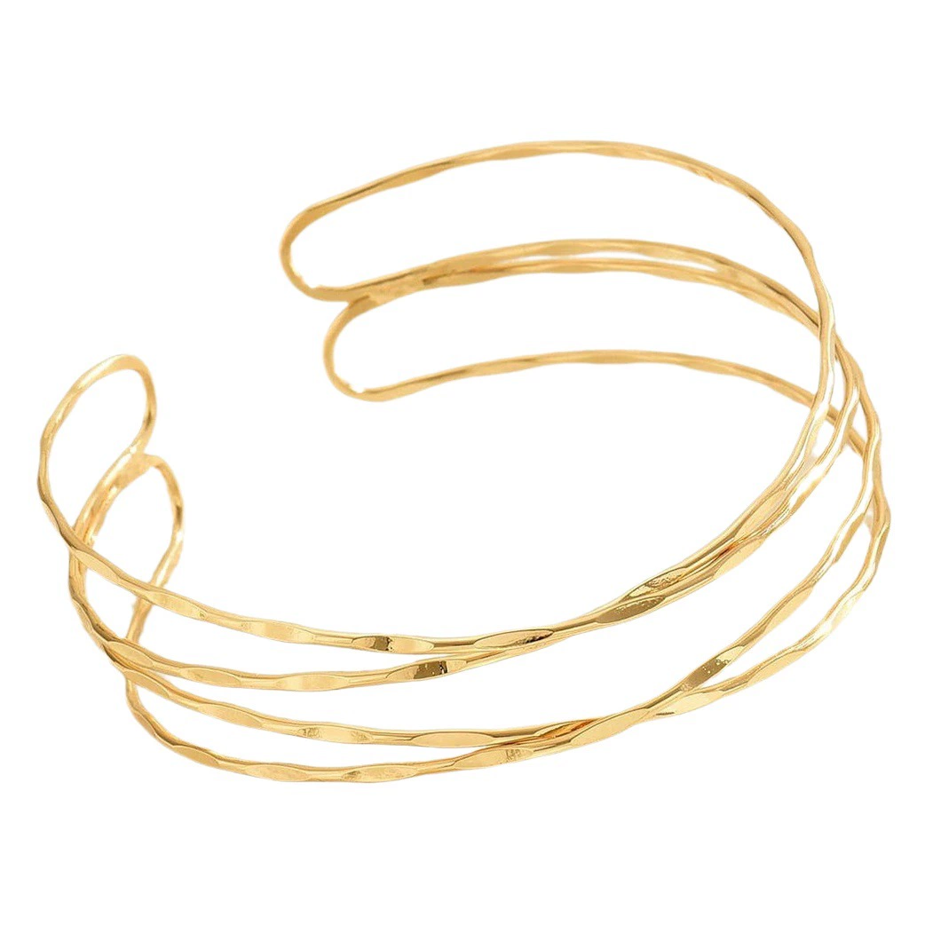 Европа и США трансграничное полое многослойное кольцо с поперечной рукояткой преувеличенная личность, простая Открывающаяся в стиле хип-хоп Регулируемая цепочка для тела браслета