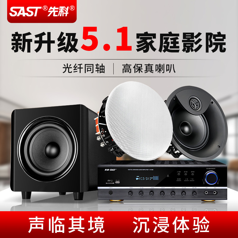 Schenko factory direct ceiling speaker home theater 5.1 audio combination set subwoofer living room home