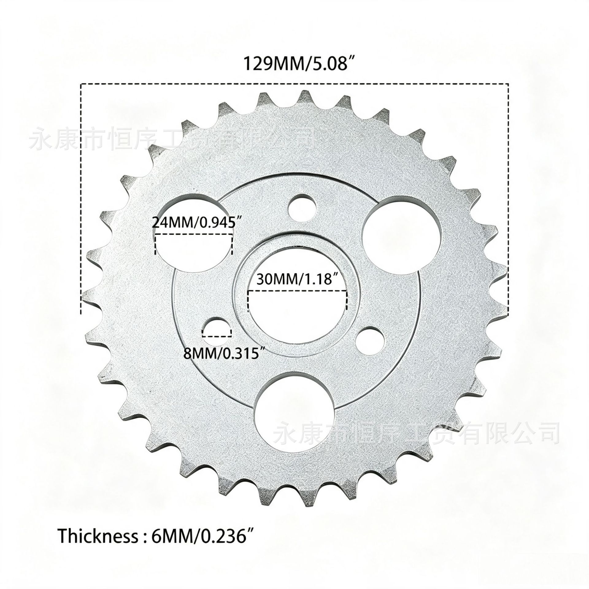 Suitable for Off-Road Motorcycles, Golden Boy Little Monkey Z50 Jc70 Modified 420 Rear Sprocket 31t Rear Chainwheel