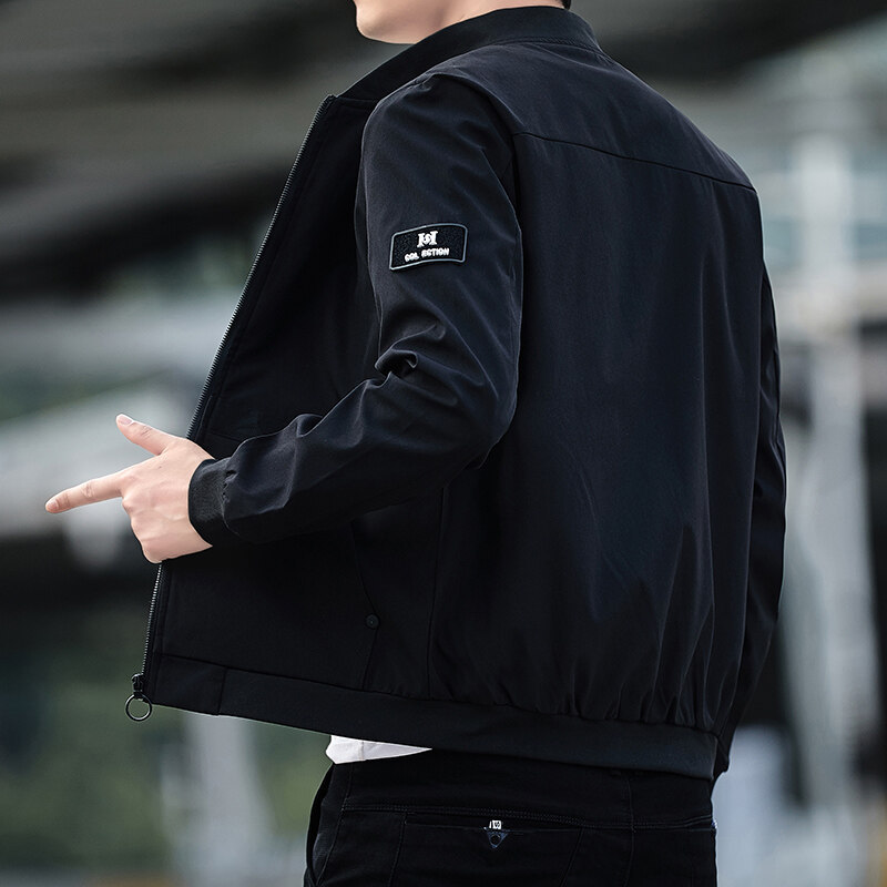 Abrigo de primavera y otoño de los hombres chaqueta uniforme de béisbol de los hombres de moda coreana 2023 nueva chaqueta de los hombres ocasionales de los deportes de los hombres