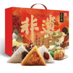 专拍五芳斋祥和粽子礼盒装猪肉粽咸鸭蛋特产端午送礼嘉兴粽子