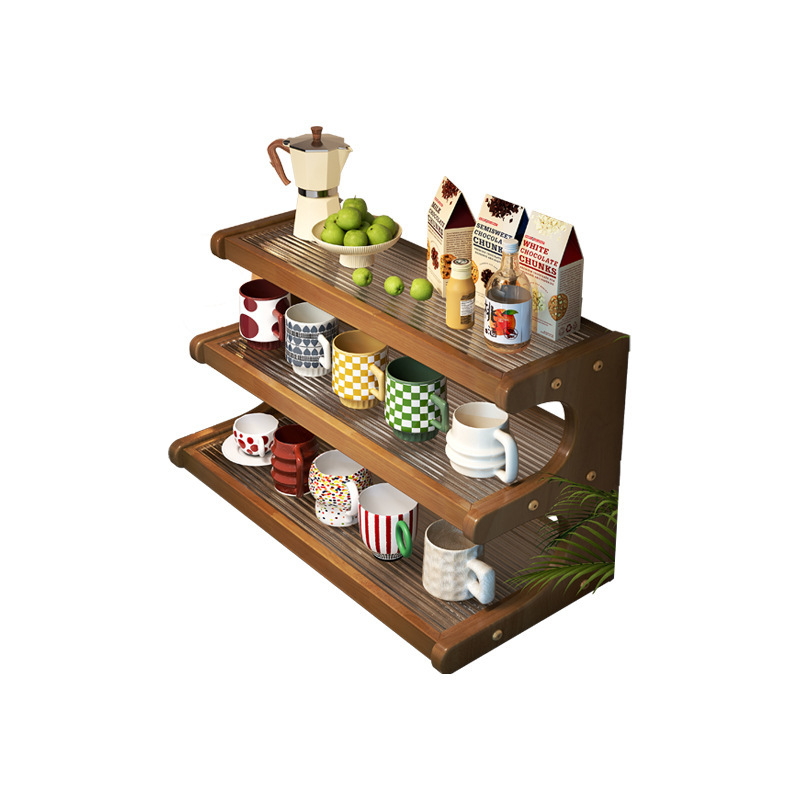 Taza acrílica de madera sólida Taza de almacenamiento Taza de agua Taza de mesa de café Taza de mesa de