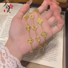 金店同款钱币铜钱手链女新款小众高级感时尚手饰配饰批发一件代发
