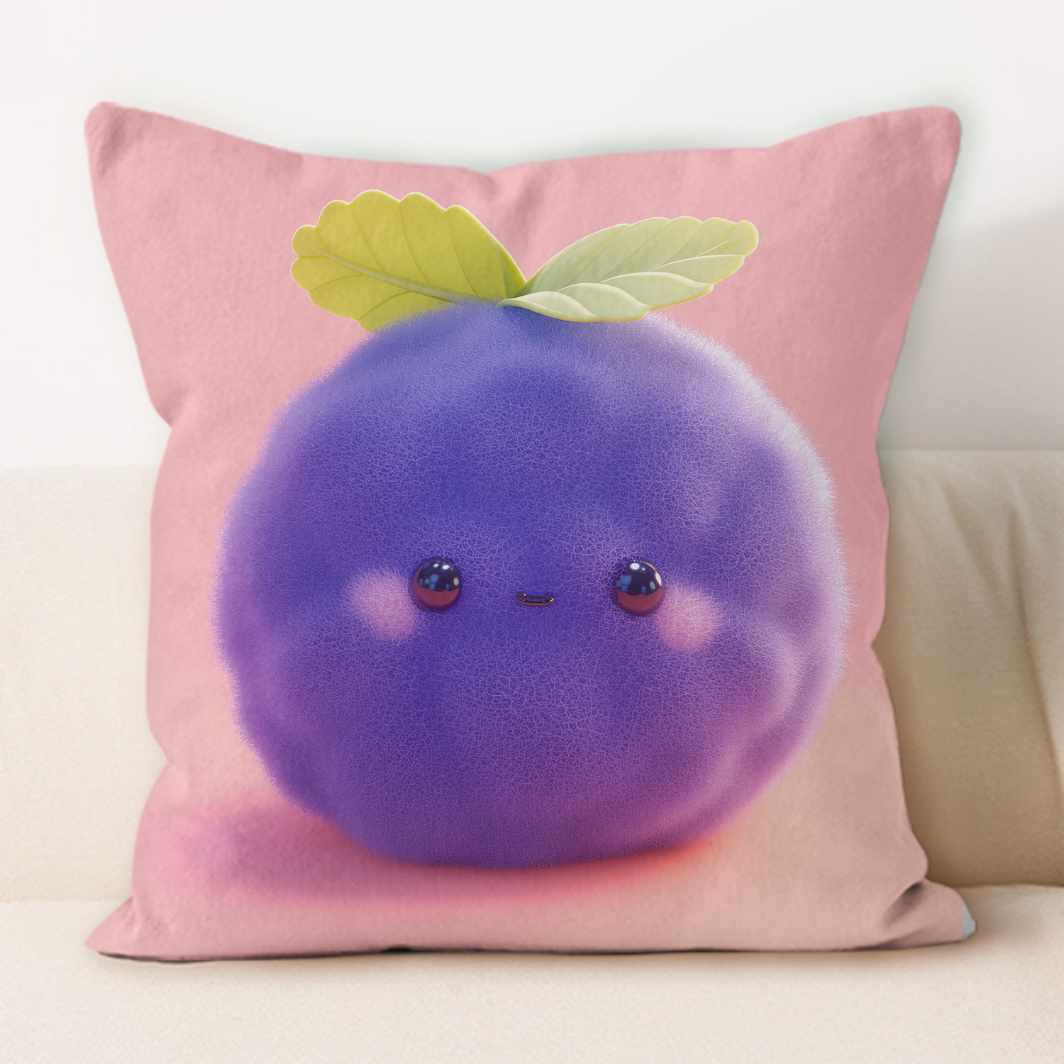 almohada de frutas de peluche almohada de oficina almohada de almuerzo almohada de protección de cintura moderna y simple almohada de almohada de oficina
