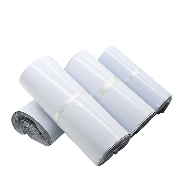En stock blanco expreso bolsa de embalaje espesado 28 42 impermeable SF nuevo material bolsa grande bolsa al por mayor bolsa expresa