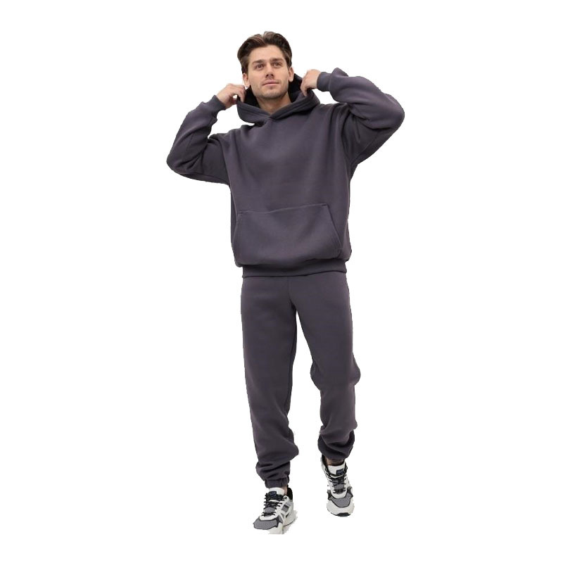 2024 Men's and Women's New Sport Set Solid Color Light Plate Fleece Hoodie Straight_voghion.com