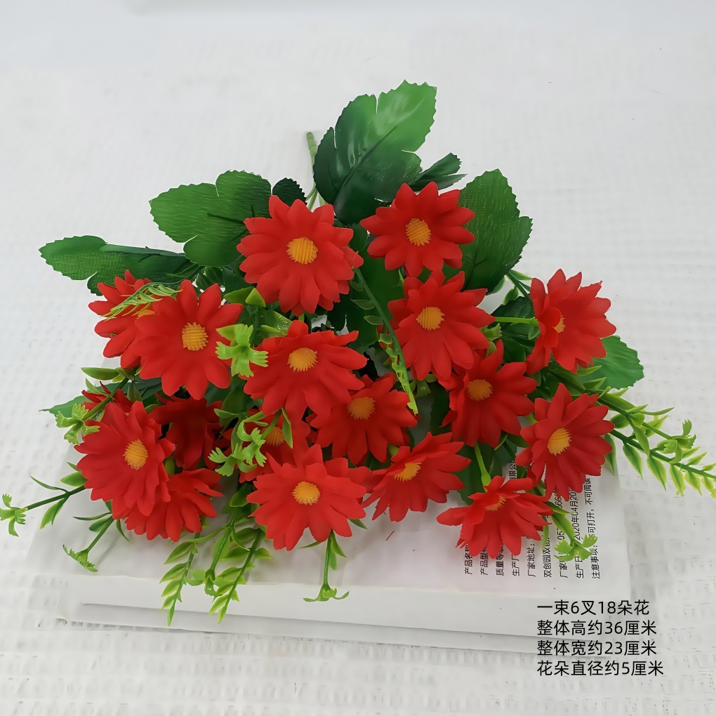 큰 데이지 밝은 빨간색
