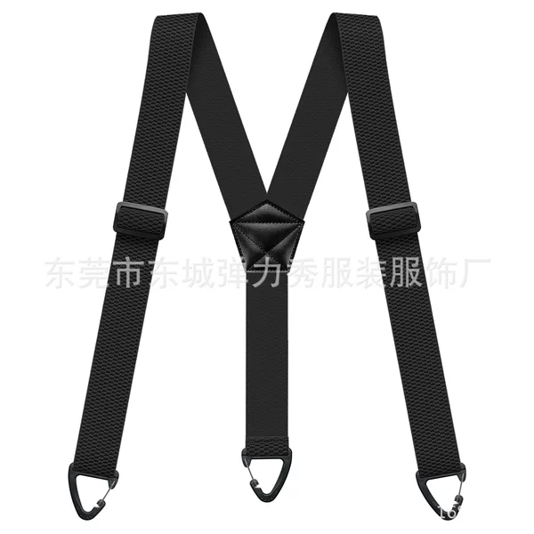 Cross-Border Supply 4.0cm Three-Clamp Carabiner Heavy-Duty Work Strap Plastic Buckle Y-Shaped Strap Factory Direct Sales in Stock