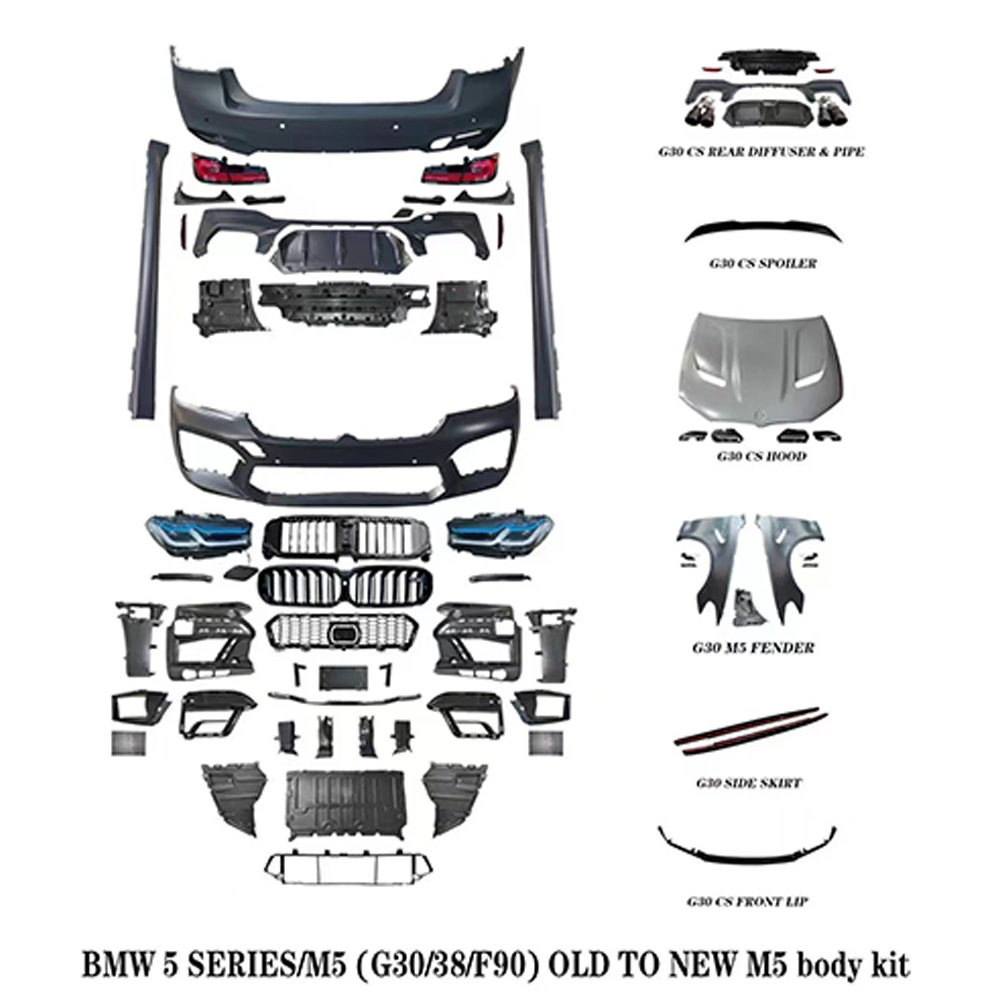 Suitable for Bmw 5 Series G30 M5 Old to New Body Kit Car Modification Parts, Large Quantity, Excellent Price, and Quality Assurance