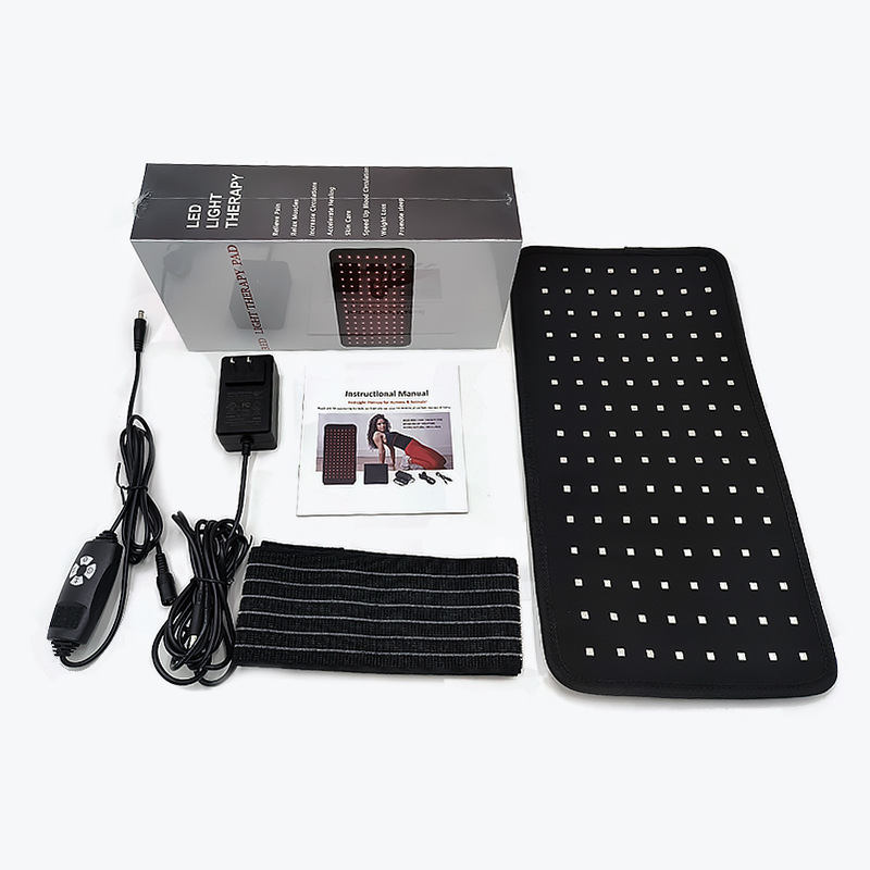 Transfronterizo 120 cuentas de lámpara luz roja cinturón de fisioterapia infrarroja alivio de compresas calientes cinturón de instrumentos de fototerapia