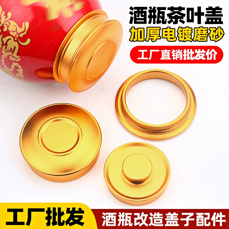 Бутылка вина заменена на чайную банку. Аксессуары для чайной банки. Крышка. Стеклянная резьбовое покрытие. Керамическая крышка с крышкой.