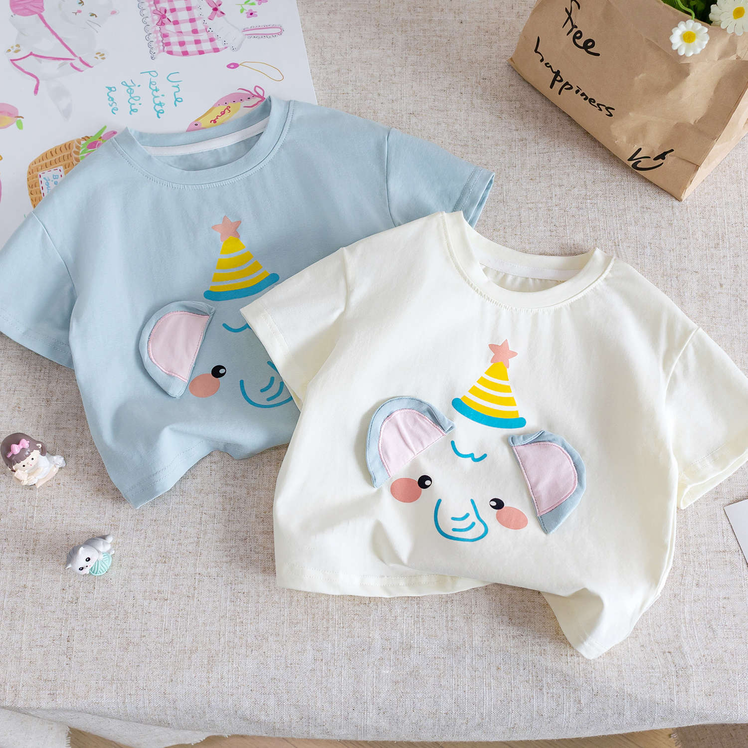 Baby Girl Cartoon Versatile Short Sleeve 2025 Summer New Style Baby…
