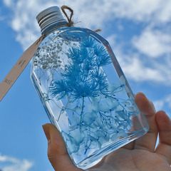 情人節520生日禮物永生花浮游花瓶滿天星乾花束小眾文藝畢業王金