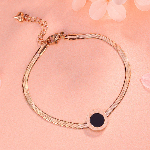 Korean fashion versatile temperament Roman numeral bracelet women's niche design ins light luxury high-end accessories summer