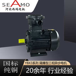 河北西玛电机定制生产YBX3-112-2级-4千瓦防爆型三相异步电动机